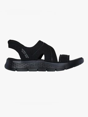 Skechers Black GOwalk Slip-In Knit Sandal